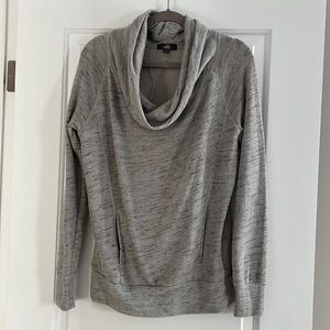 ALO Yoga Cowl Neck Sweater Grey Medium